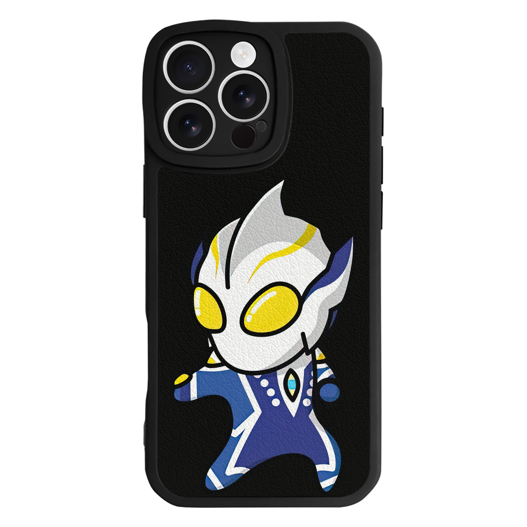 （画像用） ウルトラマン Ultraman 【iPhone 16シリーズ対応】シリコンスマホケース（レザー調） 材質：シリコン
